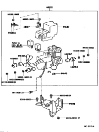 4454750010-Block, relay (for brake actuator)