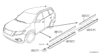 638733KA0A-MOULDING-FRONT FENDER,LH