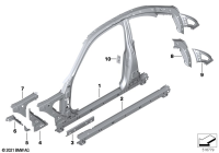 41009463015-Panel, A pillar, rh/lh