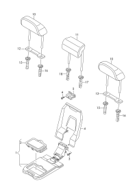 4M0883081H1C3-Armrest (leather) ghost (black)
