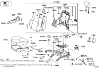 7143060B20A4-Back assy, front seat, rh (for separate type)