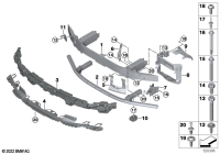 51119463978-Frame bumper upr fr