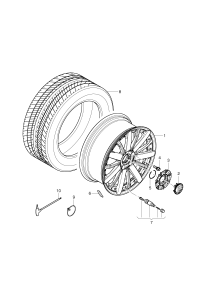 3Y0601025AA-Wheel rim-aluminium alloy