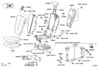 7136708010-Link assy, rear seat back cushion, lh