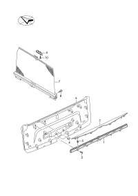 4M0861325A-Roller shutter-rr window glass