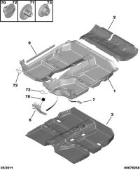 7478C9-Insulationassy-seat lwr