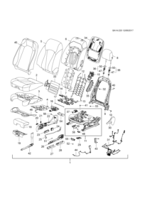 23173239-Heater assy-fr seat cush (auto adjust)