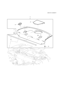 23115356-Garnish assy-rr dr (incl 2,3, 5-7,9) (black)