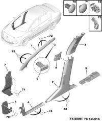 8337XS-Garnish, floor side member