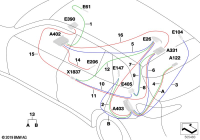 61118714854-Repair module antenna wire FM1/FM2