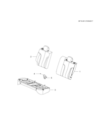 26239800-Cushion, rear seat back (rr seat procedure) (incl. 2,4-20)