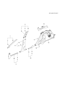 26701496-Mldg assy-side rr