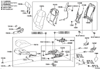 72157F4030-COVER, SEAT TRACK BRACKET, INNER RH