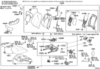 715510E160-PAD, FRONT SEAT BACK, RH(FOR SEPARATE TYPE)