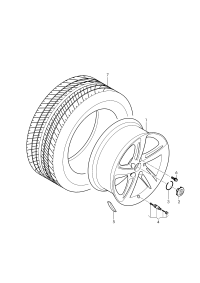 3Y0601025AC-Wheel rim-aluminium alloy