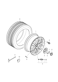 3Y0601025AK-Wheel rim-aluminium alloy