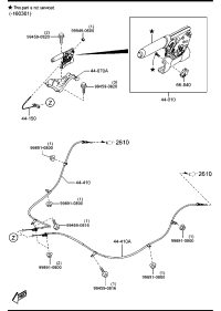 GV9B44010-Knob, parking brake