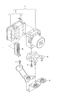 4L0614517D-Unit-ABS w/control unit software: