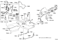7728507030-CLAMP, FUEL TUBE, NO.1