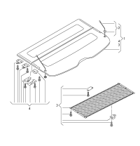 L8RD867769AAJ6-Protector, trunk lid w/net bag ghost (black)