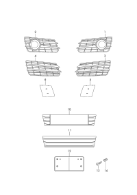 4G8807287AT94-Plate bracket black