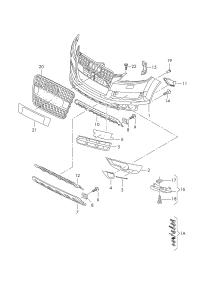 4L0807061D1RR-Spoiler-platinum gray: