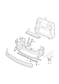 12D807109B-Reinforcement, bumper