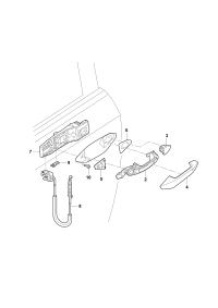 89D839239GRU-Door handle pnl