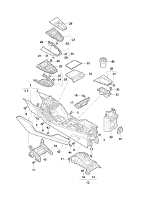 89D8632424PK-Center console quintessence