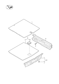 89D863463-Floor sub-assy, luggage
