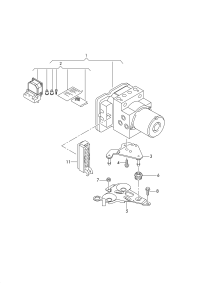 4G0614517AJ-Unit-ABS w/control unit software: