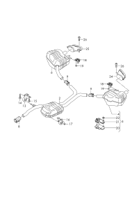 4G0253610CE-Muffler assy-rr
