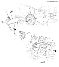 95391435-Hose, power brake booster vacuum (for rear 20110509) (for 1st design see 96892444)