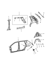 53438351-PANEL TAILLAMP MOUNTING