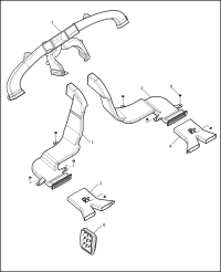 10164136-Duct assy, instrument panel