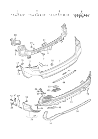 83F807852AGRU-Bumper cover l