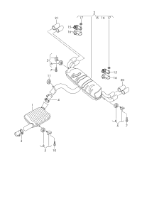 8V4253609K-Muffler assy-exhaust damper rr