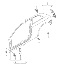 8V3810075-Enclosure, side