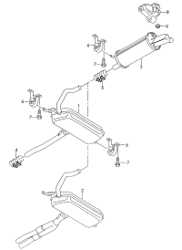 4B0253409BP-Muffler ctr