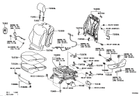 716400Q020-Spring assy, front seat back, lh (for separate type)