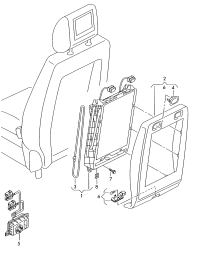 4D0959777-Switch, for lumbar support adj