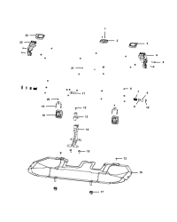 53294686-BEZEL SEAT BACK RELEASE LEFT