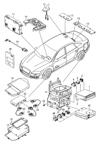 4E0910887F-Navigation unit hardware: