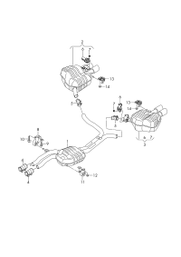 4G0253409BG-Muffler ctr