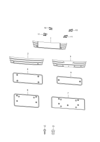 4G8807287R1RR-Plate bracket-license