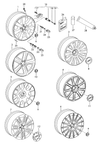 4F0601025AA-Wheel rim-aluminium alloy