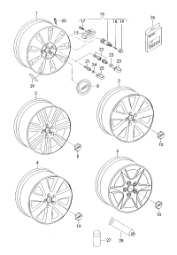 4F0601025N-Wheel rim-aluminium alloy