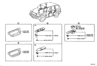 7423160261-PANEL SUB-ASSY, FRONT ARMREST BASE, UPPER RH