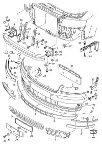 4E0807287AGRU-Bumper guard
