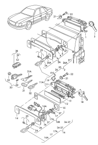 893837063H-Cylinder-lock with housing fit as needed